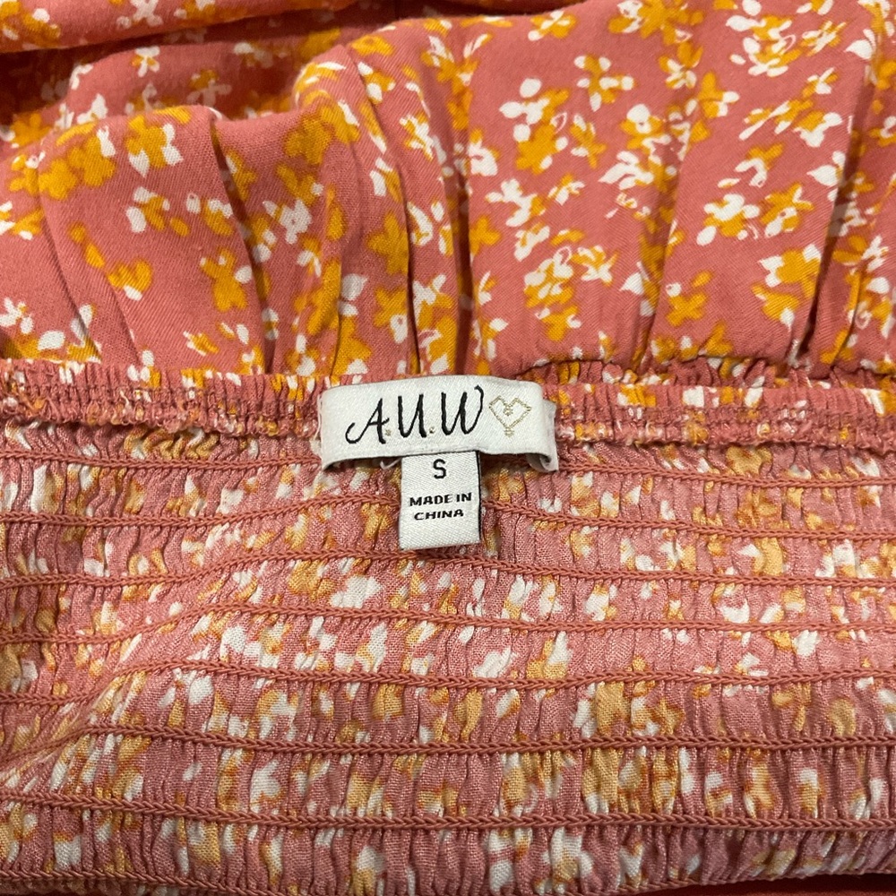 AUW Pink Floral Dress